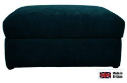 Heart of House Eton Fabric Storage Footstool - Teal